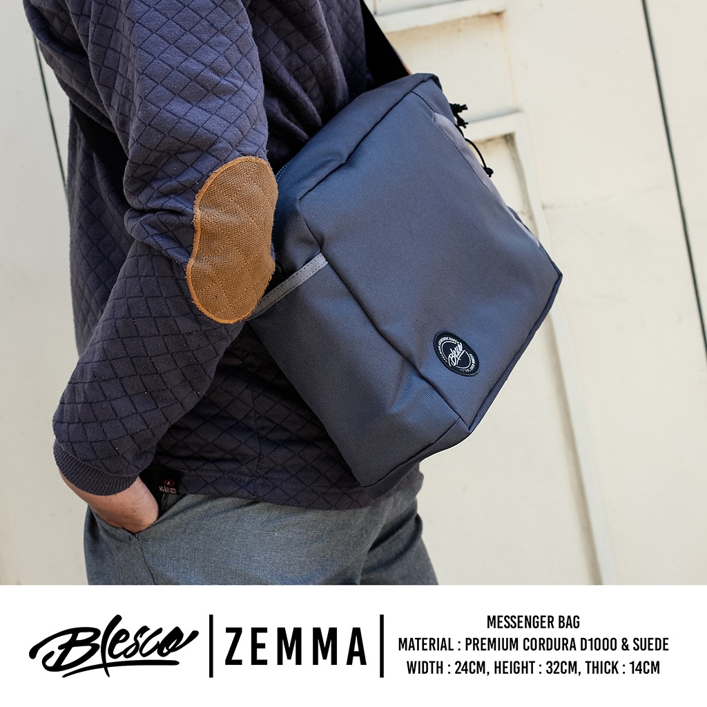 Tas Selempang Laptop Wanita Kerja Guru Warna Abu - Blesco Zemma