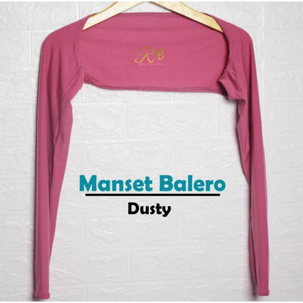 MANSET TANGAN COTRAY/MANSET SAMBUNG BOLERO-Dusty Pink
