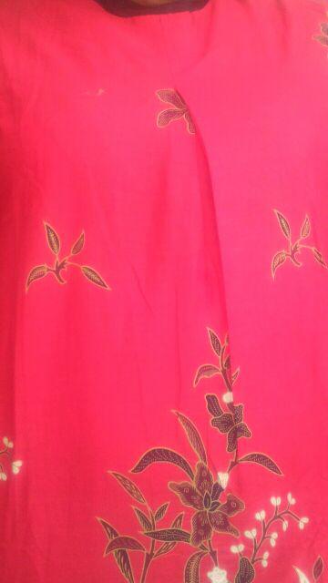 Batik Tunik Shibori Jumputan Terbaru Size S-3l / Hrb026 Yelbor Navbor / Biru Putih / Original..