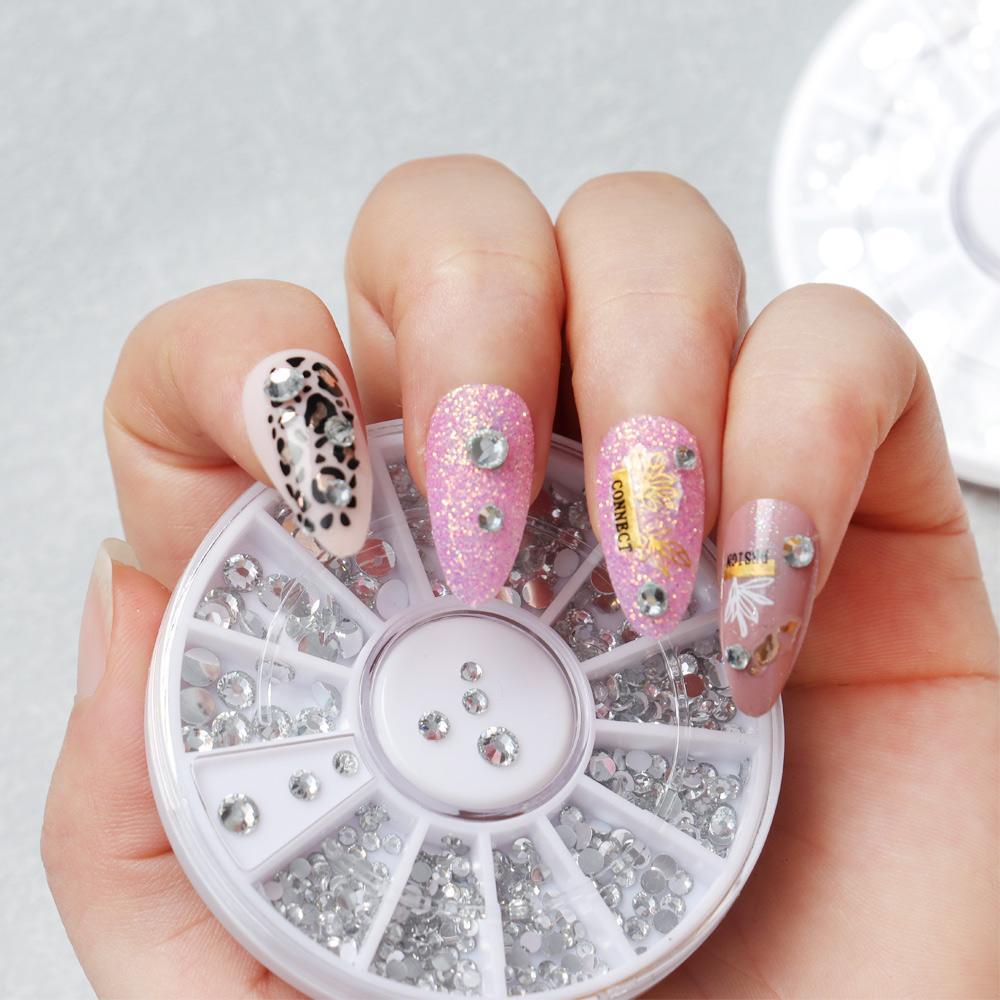 Solighter Nail Rhinestones Aksesoris Baru Kristal Kuku Art