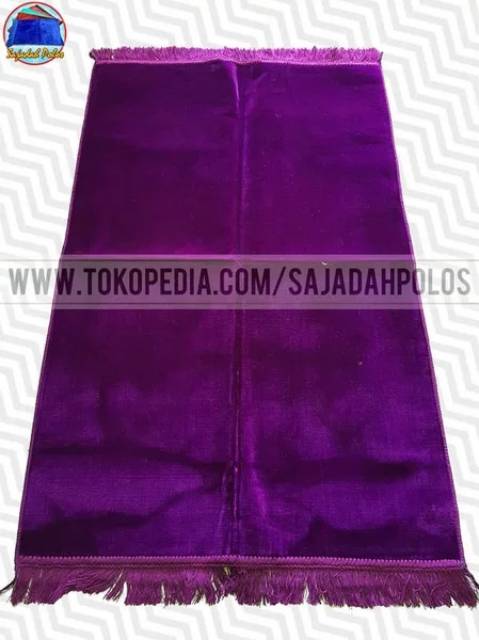 SAJADAH TURKY POLOS UNGU PREMIUM 01