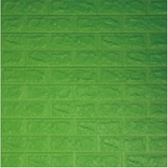 Belikuy COD Wallpaper Dinding Foam 3D Kecil Motif Batu Bata / walpaper dinding Foam U96-GREEN