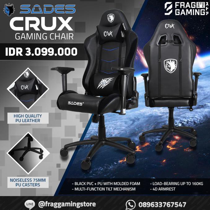Sades Crux Kursi Gaming - Professional Gaming Chair Nagamasmitra