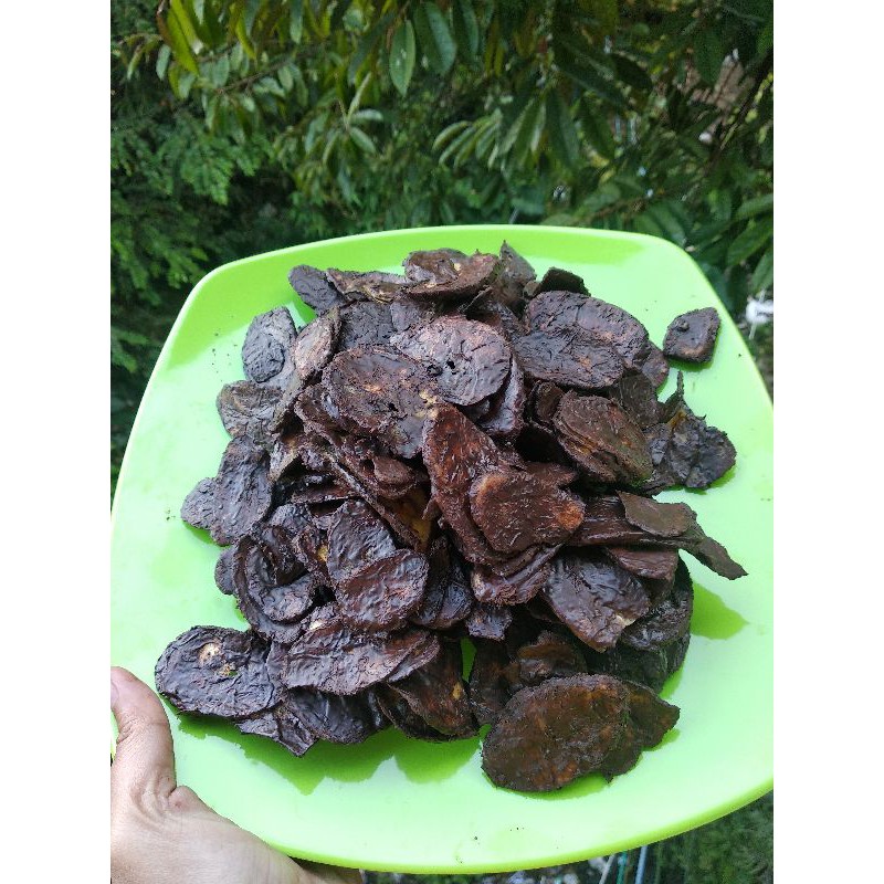 

keripik pisang rasa coklat greentea original