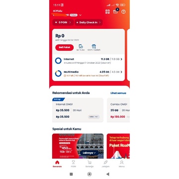 Kartu Ekstra Unlimited 4 Bulan Telkomsel | Paket Chat | Exp Bulan 10