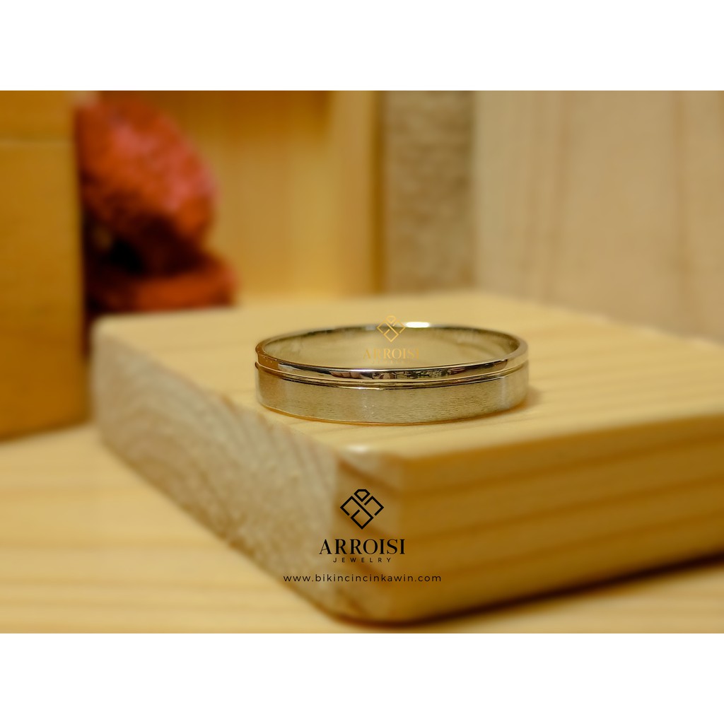 Cincin Kawin Pria Cincin Platinum Bergaransi
