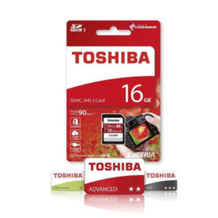 Toshiba sdcard 16gb speed 90mbps UHS1 class 10 garansi resmi