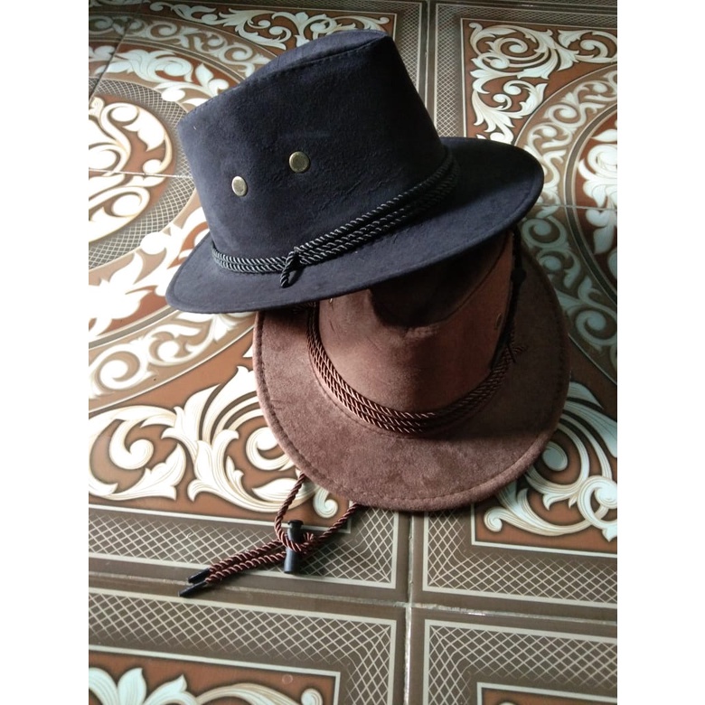 topi koboy laken kulit koboi tali koboi laken amerika kecil