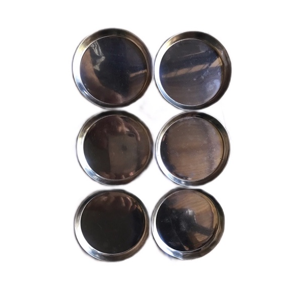 Tatakan Gelas Stainless / Lepek Gelas 12pcs