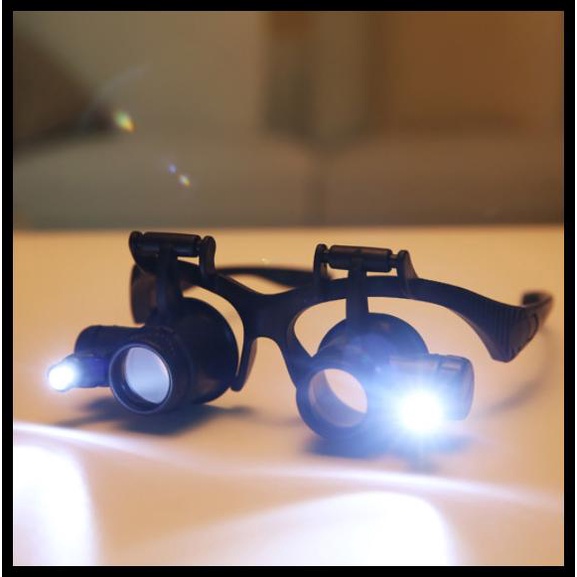 

Kacamata Pembesar 25X Magnifier 2 Led Lup Lampu Kaca Magnification