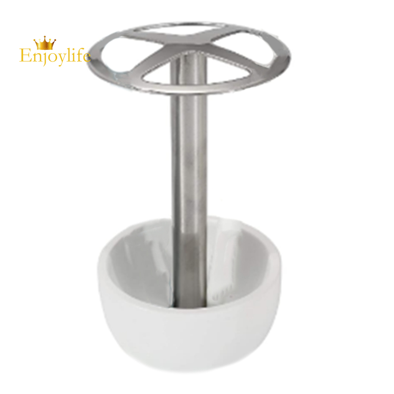 White Toothbrush Holder Stand For Bathroom Vanity Countertop Stainless Steel Toothbrush Bathroom Organizer Shopee Indonesia