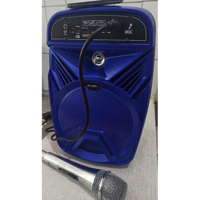 Speaker 6 inch bass Bluetooth remote Suara radio USB memory audio box portable tenteng 6inch woofer