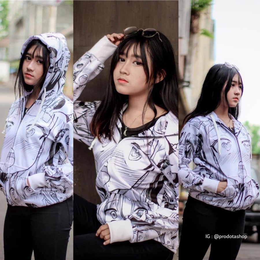 BISA COD  JAKET AHEGAO ECCHI HENTAI ANIME TERMURAH READY STOCK