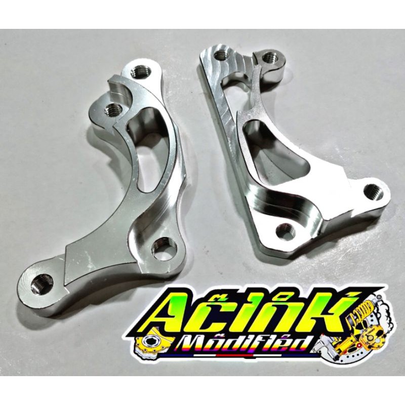 BREKET KALIPER 2P BREMBO DISC 220MM MATIC HONDA SCOOPY VARIO BEAT DAN MIO