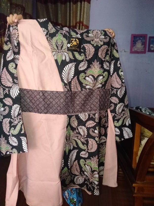 Batik Wanita Asj Sa Hrb026 Kenongo Kemeja Tosca Pendek