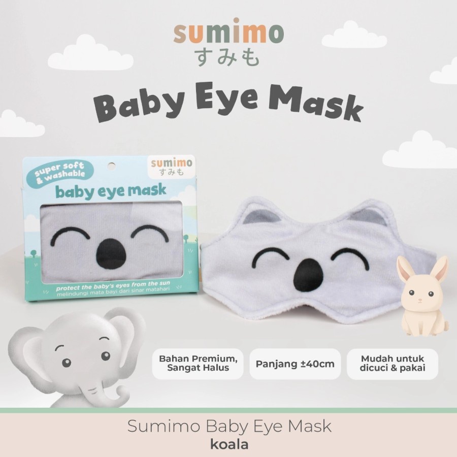 Eye Mask Baby Sumimo Pelindung Penutup Mata Bayi Kacamata Jemur Animal