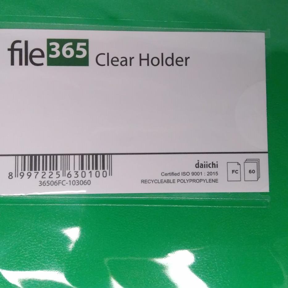 

Muraaaahh.. Clear Holder Daiichi ProFile F4 ( 60 Pockets ) / Business File / Document Keeper Daiichi