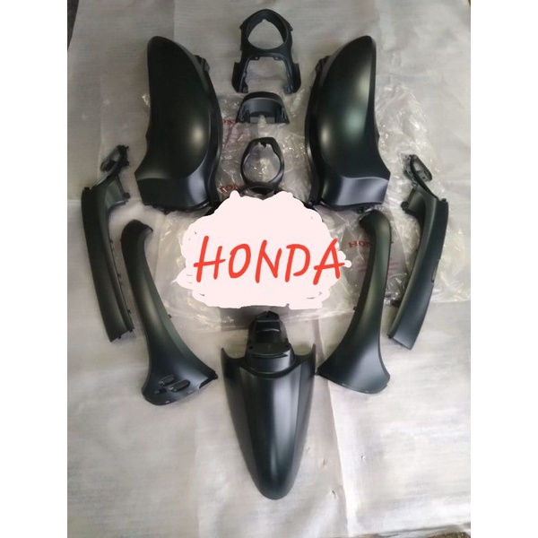 bodi body fullset full halus scopy Scoopy new 2021 k2f hitam doff dop