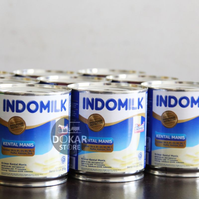 

[370GR] INDOMILK Susu Kental Manis Plain CAN Putih SKM KALENG Vanila