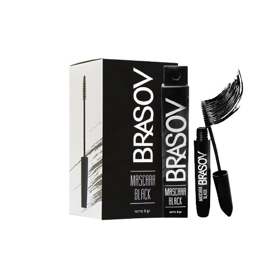 Brasov Mascara Black 8gr - Mascara Bulu Mata Halal Original BPOM