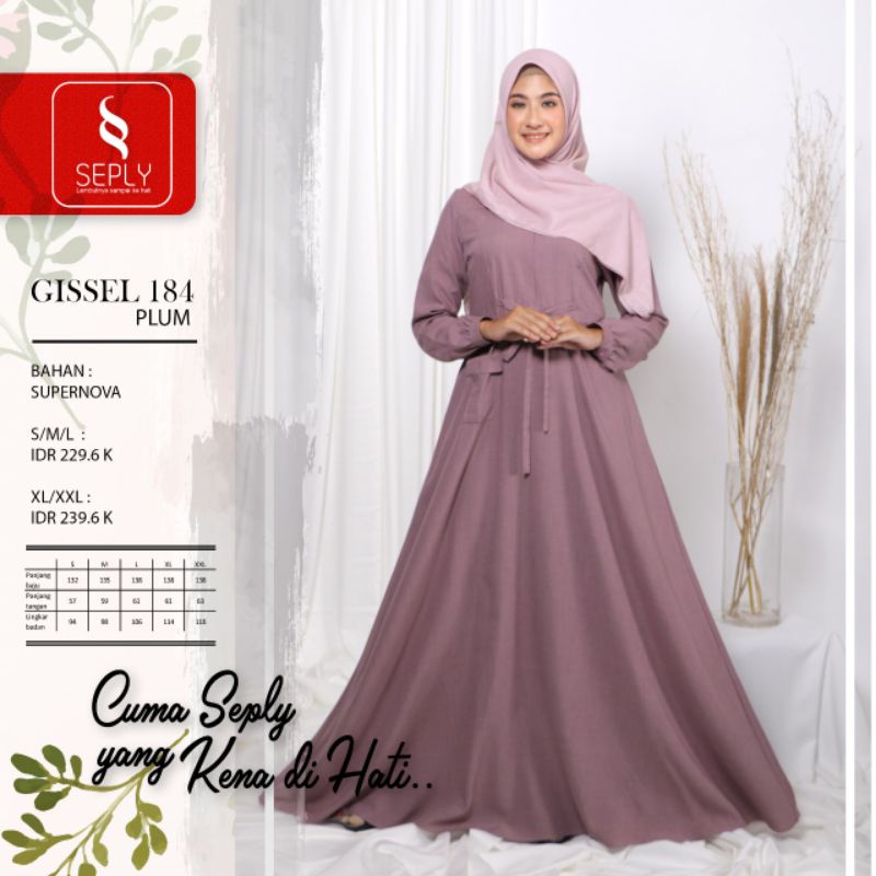 Gamis Murah HARGA DISCOUNT dari Seply, Gissel 182,184,195