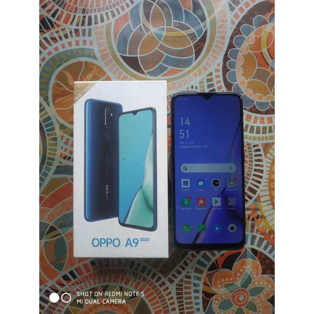 HANDPHONE OPPO A9 2020 8/128GB SECOND SEKEN BEKAS MURAH