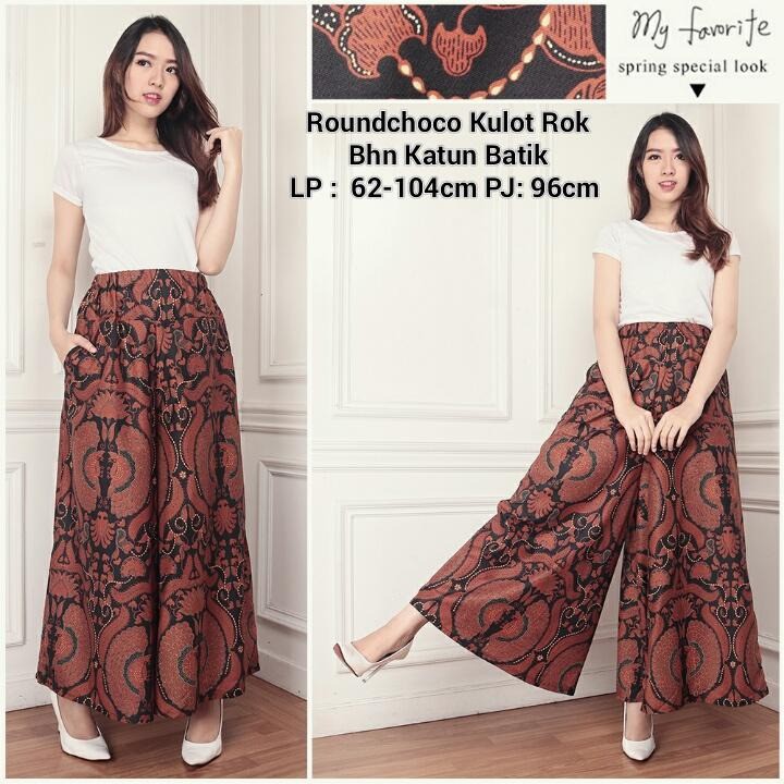 Celana Kulot Rok Evelin Batik Wanita