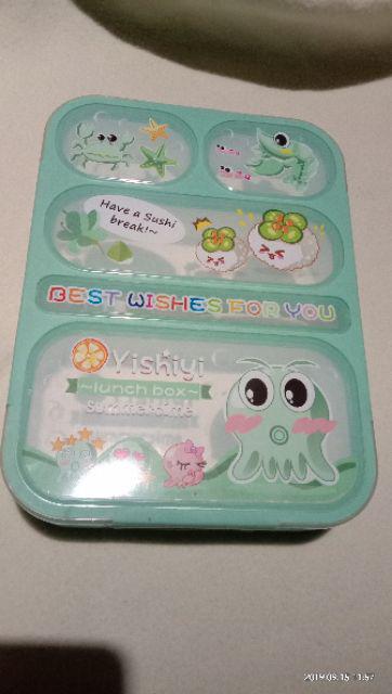 Lunch Box Yooyee 590 Sekat 5  Bpa Free