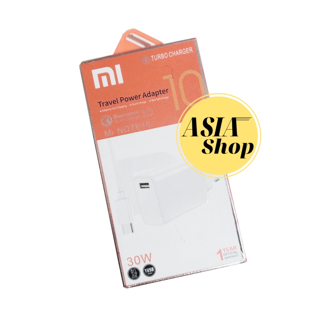 Charger Original Xiaomi Mi Note 10 30W Turbo Charger Quick Charge 3.0 TYPE-C