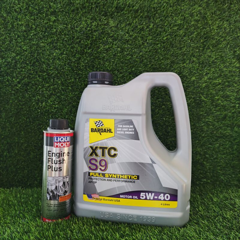 BARDAHL XTC S9 5W40 API SP/CF 4 LITER + LIQUI MOLY ENGINE FLUSH PLUS 300ml