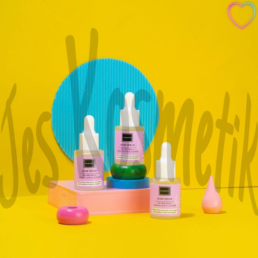 Scarlett Whitening Face Serum Wajah Brightly Ever After / Acne / Glowtening