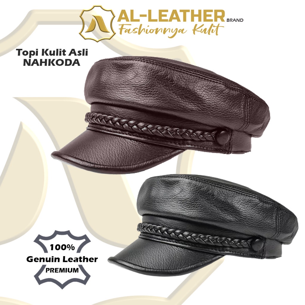 AL-Leather Topi Kulit Domba Asli Super Premium