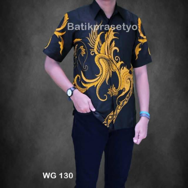 KEMEJA BATIK PRIA BATIK TATO EKOR NAGA