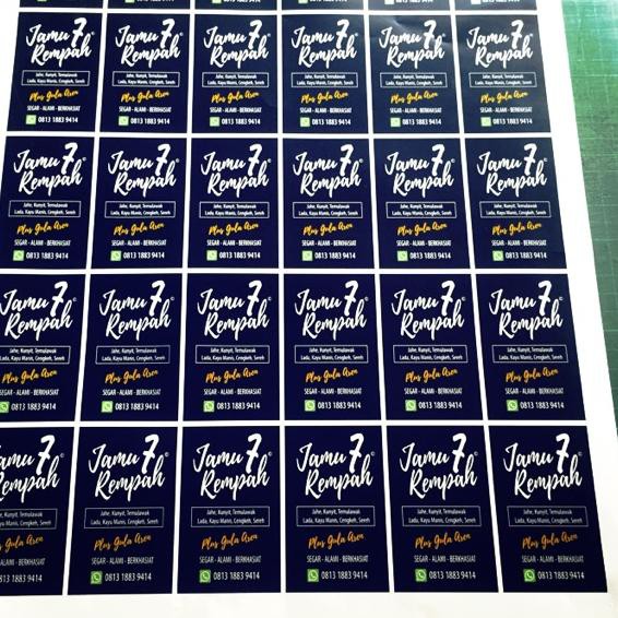 

SALE!! (hlf-491) stiker label produk A3 (print n cut)