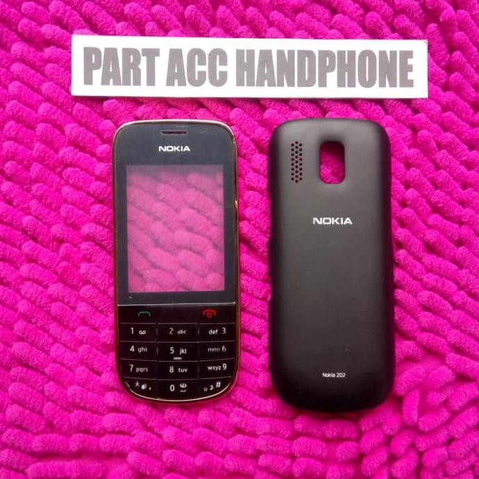 CHASING AND COVER CASING NOKIA ASHA 202 HITAM AAMPO.11
