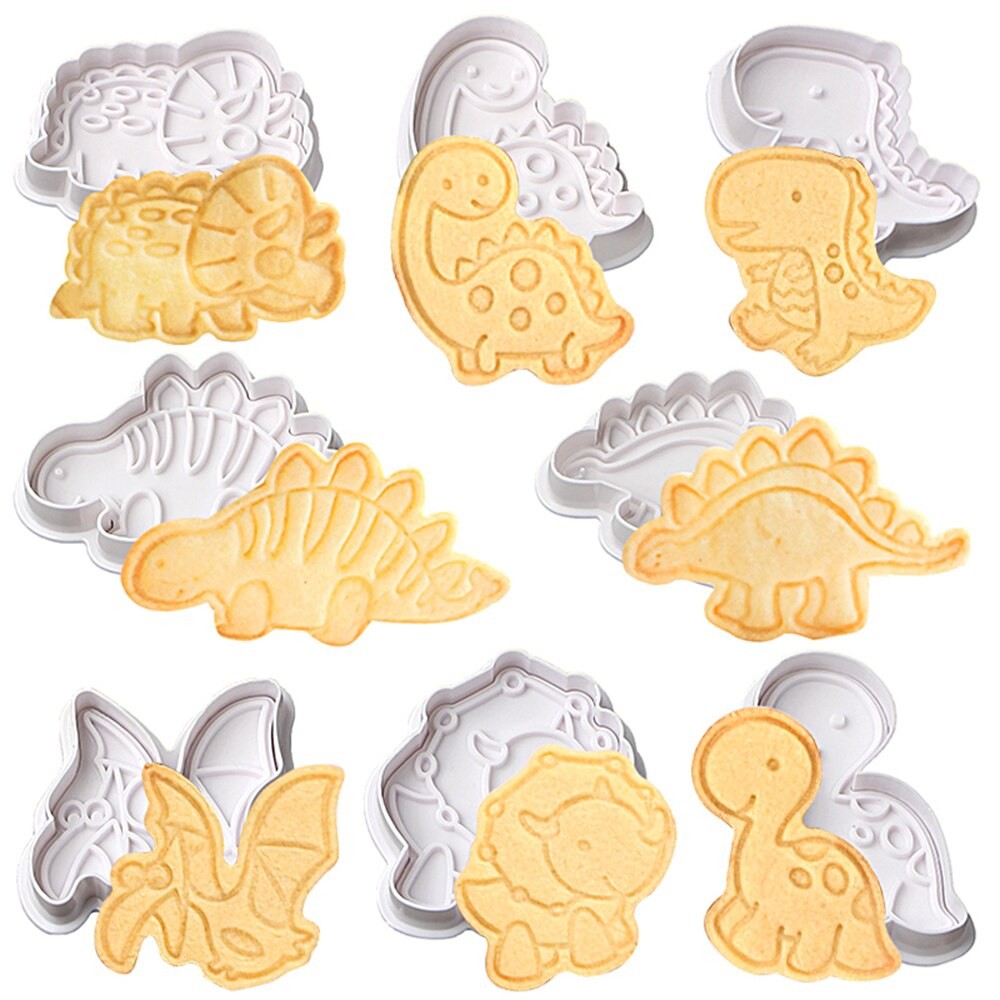 Cookies Cutter Dino isi 8pcs / Cetakan Kue Kering Dino / Cetakan Dinosaurus / Kue Cetakan Cookies