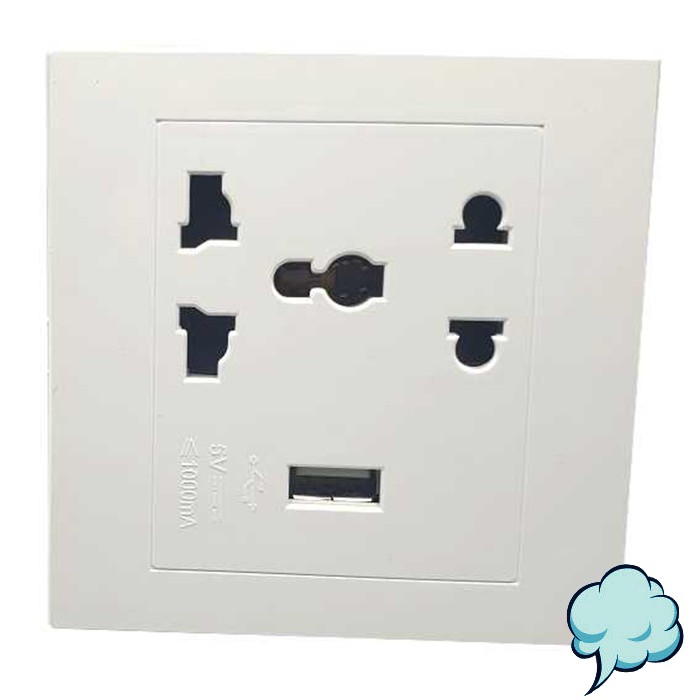 Jual Stop Kontak Universal Uk Eu Us Electric Socket Port Usb