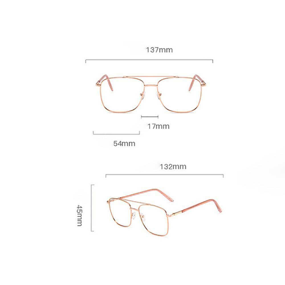 MXBEAUTY Frame Metal Spectacles Women Eye Glasses Anti Radiasi Untuk Wanita Anti Cahaya Biru Pria Kacamata Baca Kacamata Komputer Lensa Bening Kacamata Eyeglasses Optical Glasses