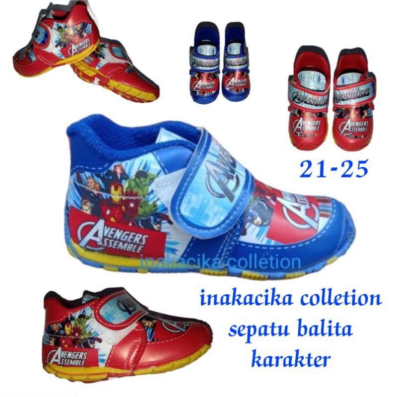 sepatu anak balita karakter  usia 8bulan 1 2tahun lucu 22-25