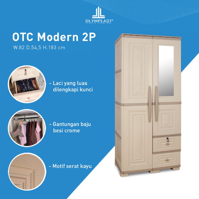 lemari pakaian Olymplast otc 2p Modern