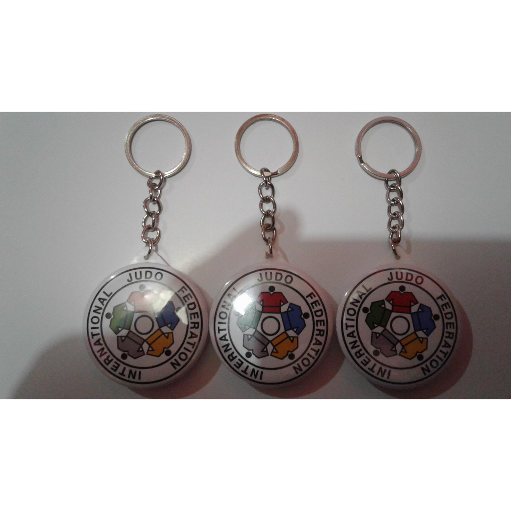 Sauvenir gantungan kunci IJF International Judo Federation 44 mm murah