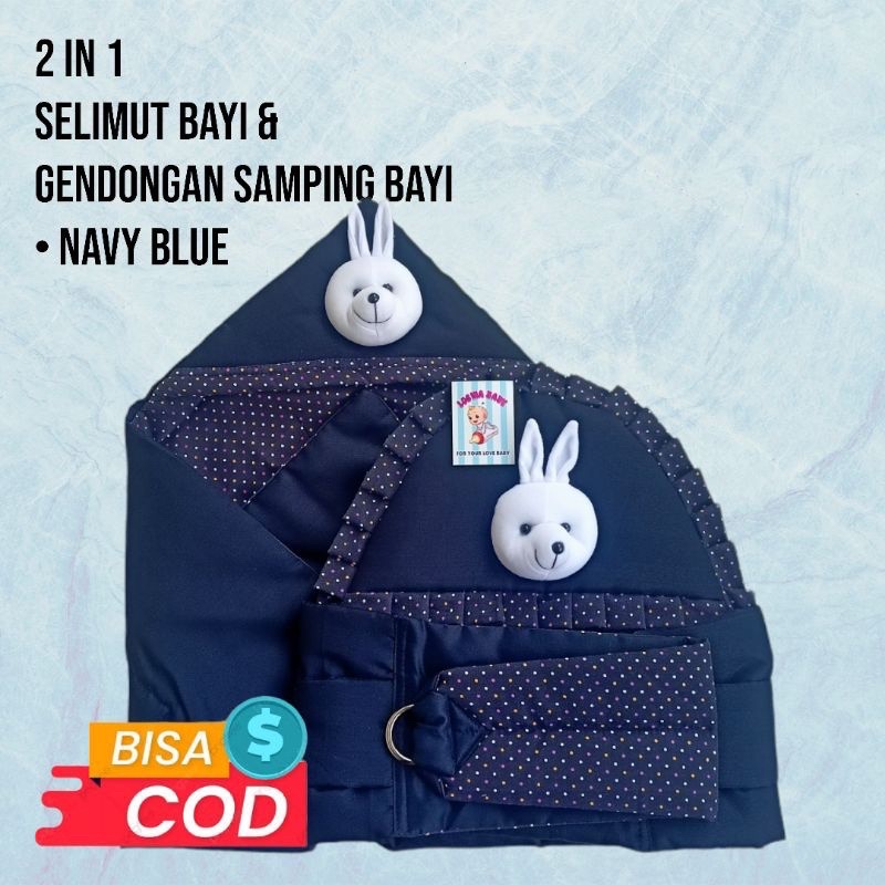 set gendongan bayi renda &amp; bad selimut bayi