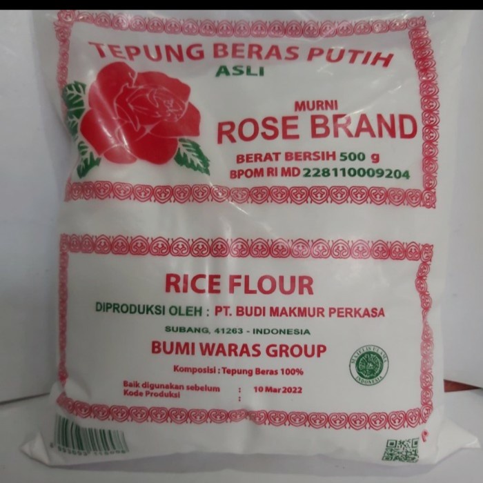 

Ketan-Beras-Tepung- Tepung Beras Rose Brand 500Gram -Tepung-Beras-Ketan.