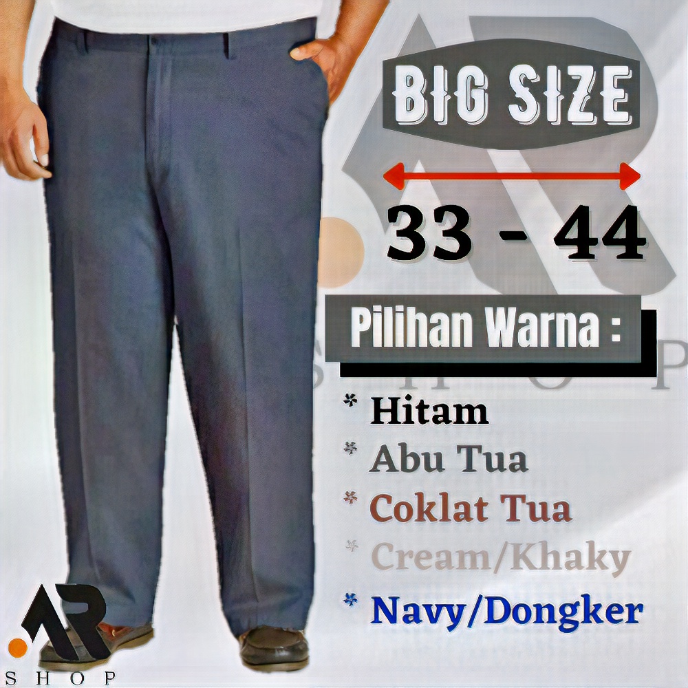 CELANA FORMAL PRIA REGULER JUMBO BIG SIZE Celana Resmi  Kerja Kantor Harian