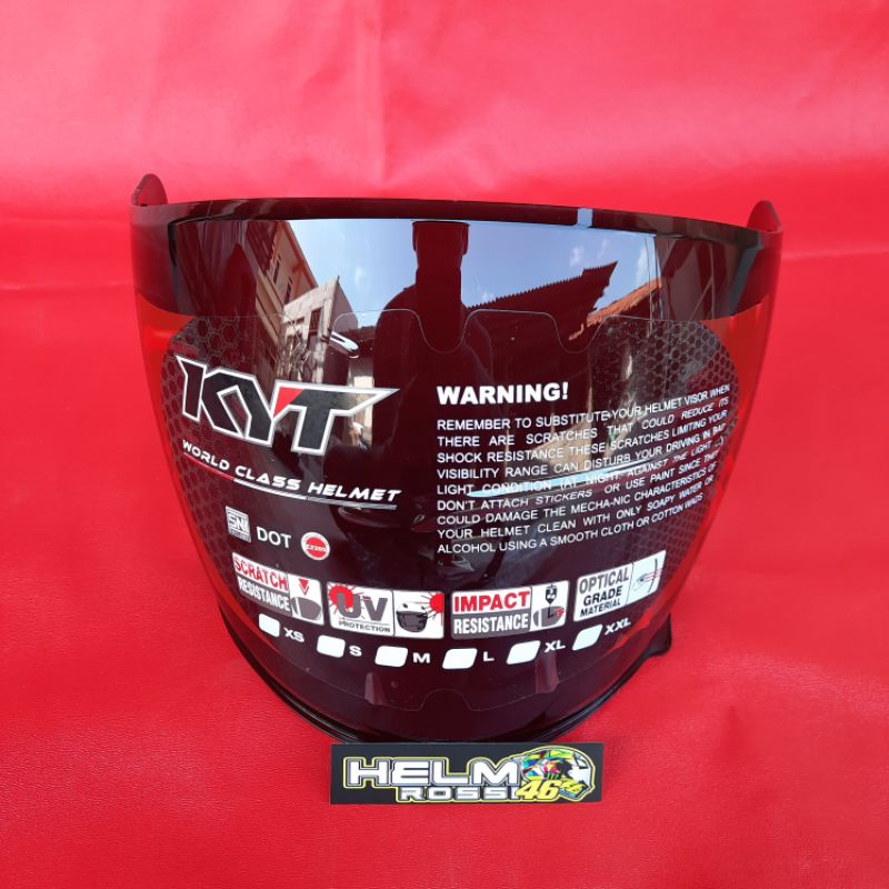 [COD] Kaca Visor KYT KYOTO - INK DYNAMIC ORIGINAL CLEAR BENING - Original Genuine Part KYT
