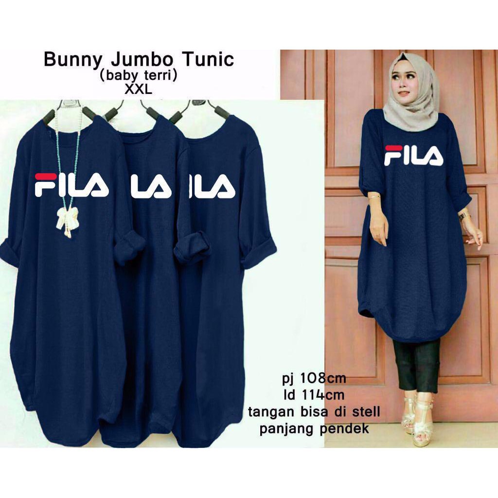 STELA 050 Tunik EILA JUMBO, Baju Wanita model terbaru ukuran xxl Stellashoppie