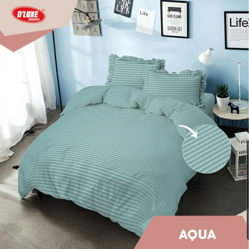 BEDCOVER SET KINTAKUN RUMBAI 180X200 POLOS EMBOSS