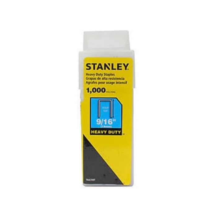 

Isi Refill staples stanley 9/16" - 14mm ( TRA709T ) heavy duty 1000pcs