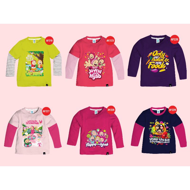 Kaos Lengan Panjang Afrakids (Desain I)