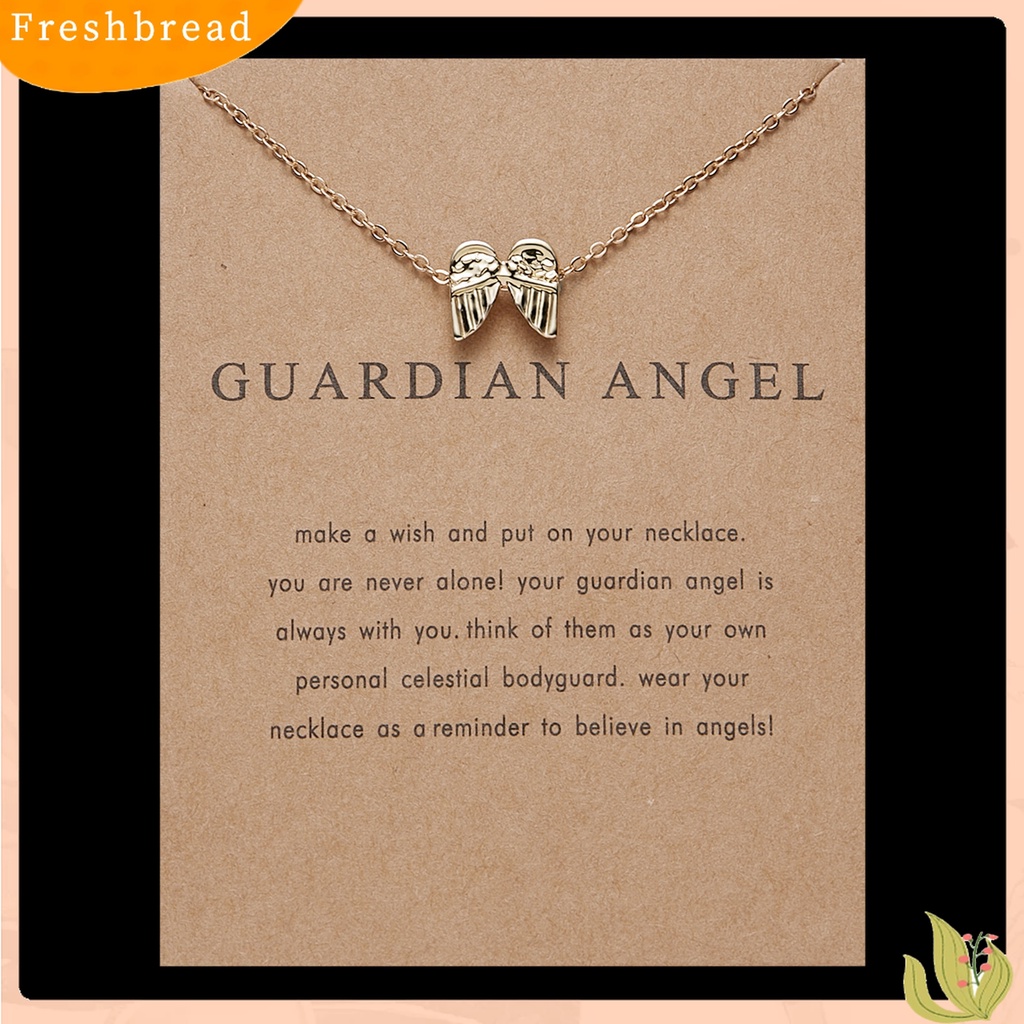 Terlaris Women Pendant Alloy with Card Creative Mini Wing Shape Collarbone Chain Small Gift